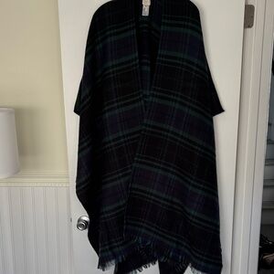 Plaid Shawl Wrap